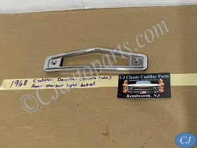 OEM 1968 Cadillac Deville Fleetwood Calais LEFT DRIVER SIDE REAR MARKER LIGHT BEZEL TRIM ESCUTCHEON #5960391